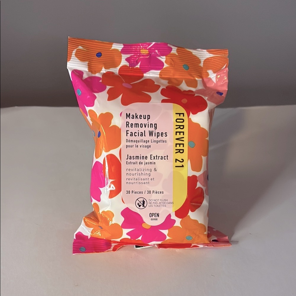 3/$15 Forever 21 Makeup Removal Facial Wipes – Jasmine Extract, 30 Pieces